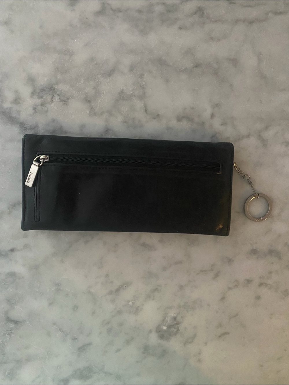 HOBO Black Leather Keyring Wallet Organizer - Picture 2 of 12